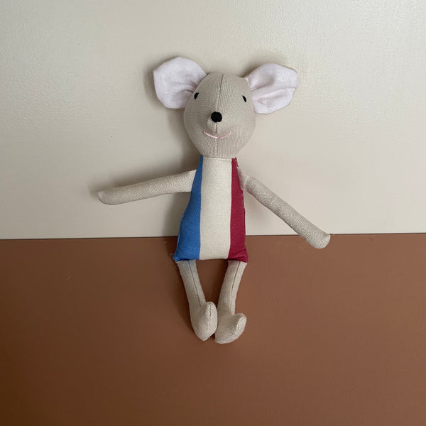 8" Sand French Flag Mouse