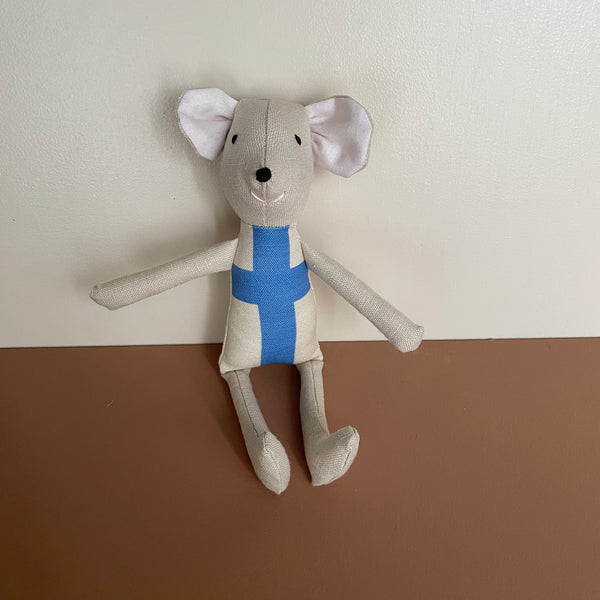 8" Sand Finnish Flag Mouse