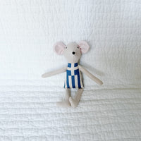 8" Sand Greek Flag Mouse