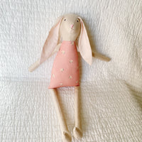 18" Sand Tiny Daisy Rabbit in Pink