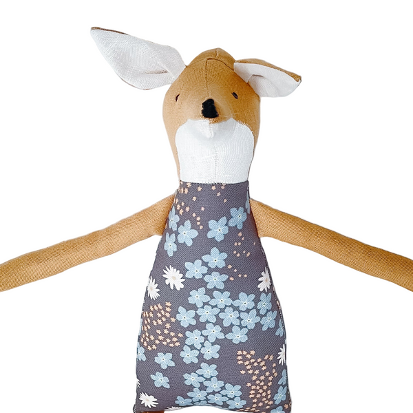 18" Honey Forget-Me-Not Fox in Gray