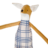 18" Honey Fence Fox in Blue