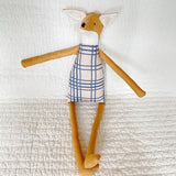 18" Honey Fence Fox in Blue