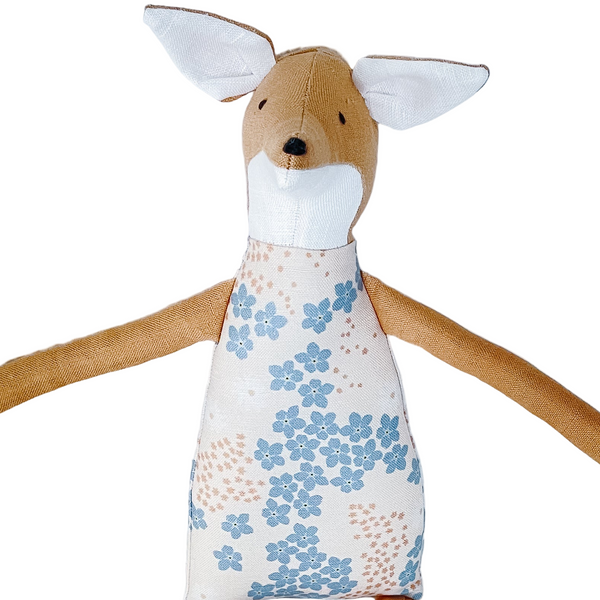 18" Honey Forget-Me-Not Fox in Cream