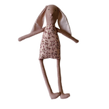 18" Rosewood Rose Patch Rabbit in Pale Pink