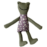 8" Green Anemone Frog in Purple