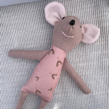 8" Rosewood Maple Seed Mouse in Pink