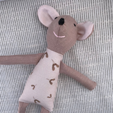 8" Rosewood Maple Seed Mouse in Cream