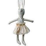 8" Doll Skirt in peach hatch