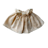 8" Doll Skirt in peach hatch