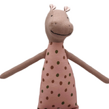 18" Rosewood Hippo in Pink Mud