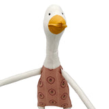 22" Cream Goose in Pink Tulip Medallion