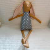 18" Honey Carnation Rabbit in Teal