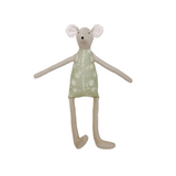 18" Tan Dill Mouse in Green