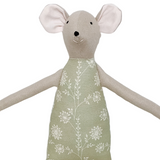 18" Tan Dill Mouse in Green