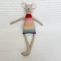 18" Tan Rainbow Mouse