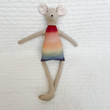 18" Tan Rainbow Mouse