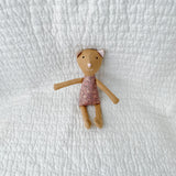 8" Honey Calico Cat in Mauve Pink
