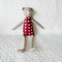 18" Tan Barnacle Bear in Berry