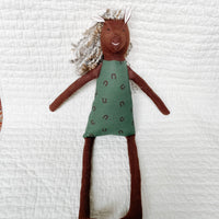 18" Brown Green Horse