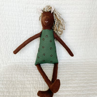 18" Brown Green Horse