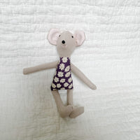 8" Tan Ana Mouse in Purple