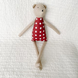 18" Tan Barnacle Bear in Berry