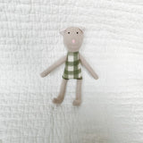 8" Gingham Sage Green Cat