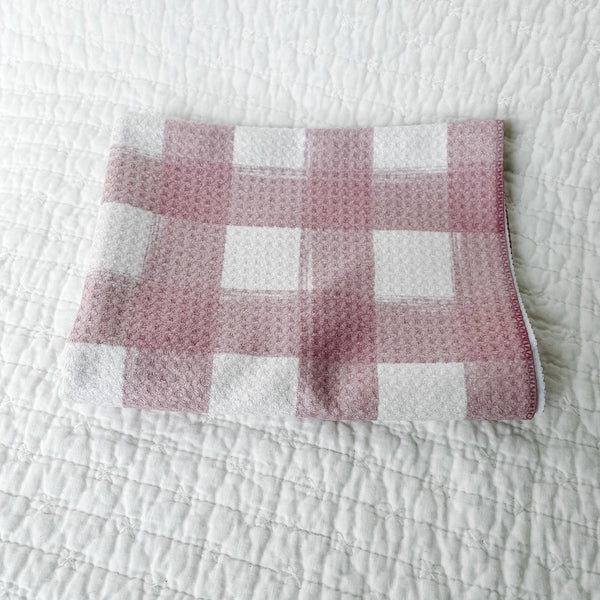 Checkered Terra Cotta Pink Towel – Basil Village