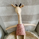 22” Honey Northern Giraffe in Pink